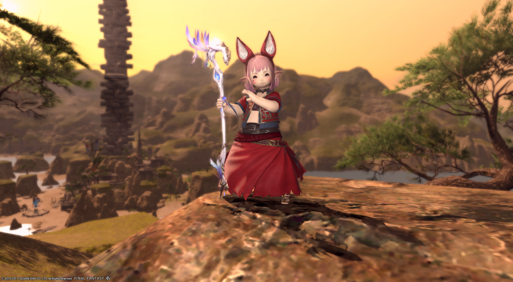 2017-11-02 White Mage Glamour
Antiquated Aymur
Tamamamo Headband
Ghost Barque Vest of Healing (Dalamud Red)
Emperor's New Gloves
Bridesmaids Tights (Charcoal Grey, matches accents on the vest)
Thavnairian Sandals
