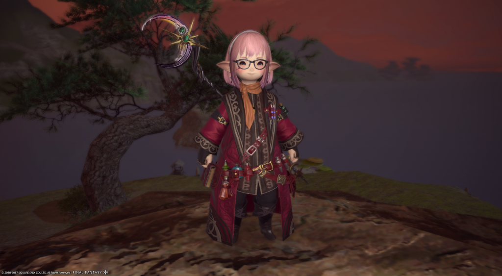 2017-11-02 Black Mage Glamour
Antiquated Lunaris Rod
Classic Spectacles
Robe of Divine Death
Diabolic Halfgloves of Casting
Falconer's Bottoms
Diabolic Boots of Casting
